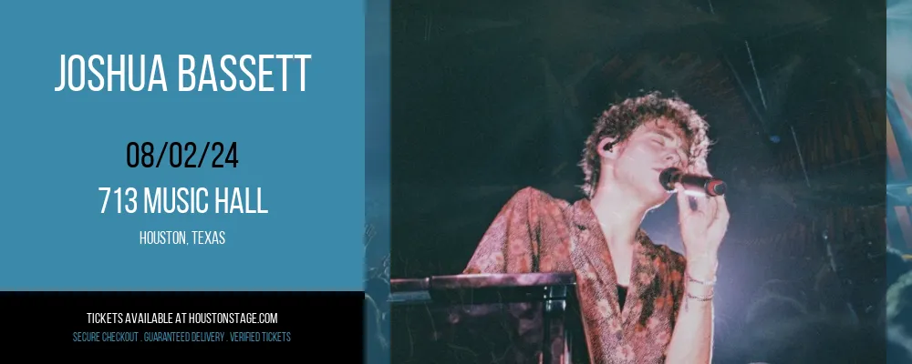 Joshua Bassett at 713 Music Hall