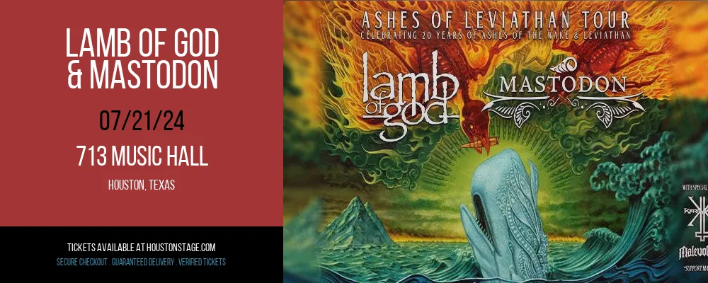 Lamb Of God & Mastodon at 713 Music Hall